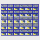 Gift Wrap - Antike Modellflugzeuge Geschenkpapier (Flach)