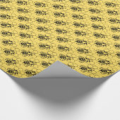 Gift Wrap - Biene auf Honeycomb Geschenkpapier (Ecke)