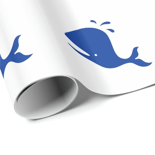 Gift Wrap - Cartoon Whale Geschenkpapier (Rolleneckpunkt)