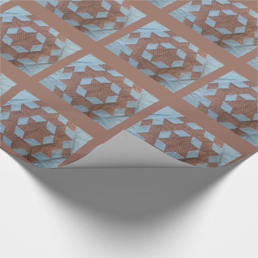 Gift Wrap - Castle Quilt Pattern Geschenkpapier (Ecke)