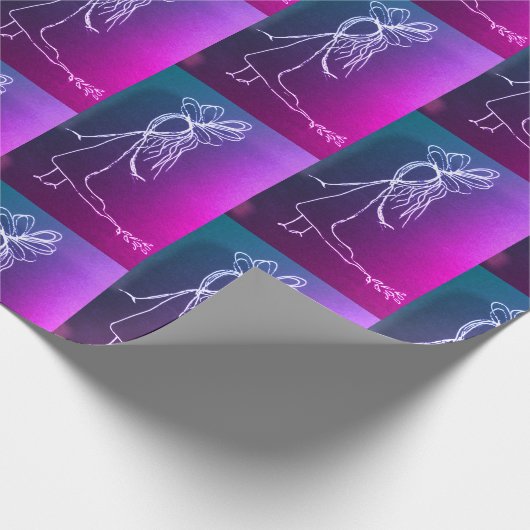 Gift Wrap - Chalk Girl Geschenkpapier (Ecke)