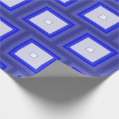 Gift wrap - Concentric Squares in Blue Tones Geschenkpapier (Ecke)