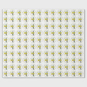 Gift Wrap - Daffelblüten Geschenkpapier (Flach)