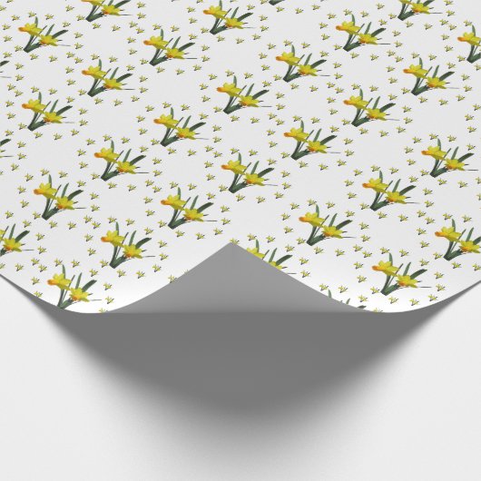 Gift Wrap - Daffelblüten Geschenkpapier (Ecke)