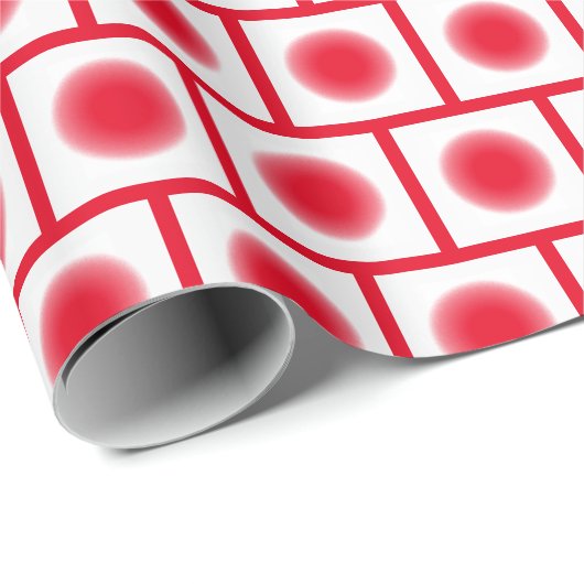 Gift Wrap - Diffuse Kreise in weißen Steinen Geschenkpapier (Rolleneckpunkt)