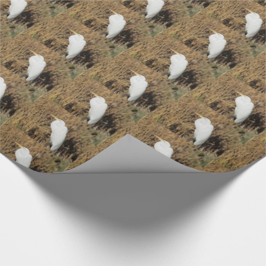 Gift Wrap - Egret in Marsh Grasses Geschenkpapier (Ecke)