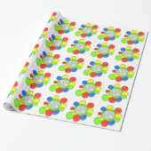 Gift Wrap - Farbige Blasen mit Pphoto Geschenkpapier (Ungerollt)