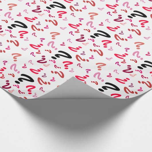 Gift Wrap - Fragezeichen in Reds Geschenkpapier (Ecke)