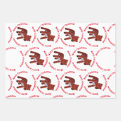 Gift Wrap - Frohe Weihnachten, Hirsch und Baum Geschenkpapier Set (Vorderseite)