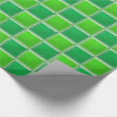 Gift Wrap - Glasfliesen in Grün Geschenkpapier (Ecke)