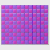 Gift Wrap - Glasfliesen in rosa und Lila Geschenkpapier (Flach)