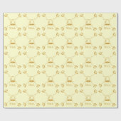 Gift Wrap - Goldene Jubiläumsglocken Geschenkpapier (Flach)