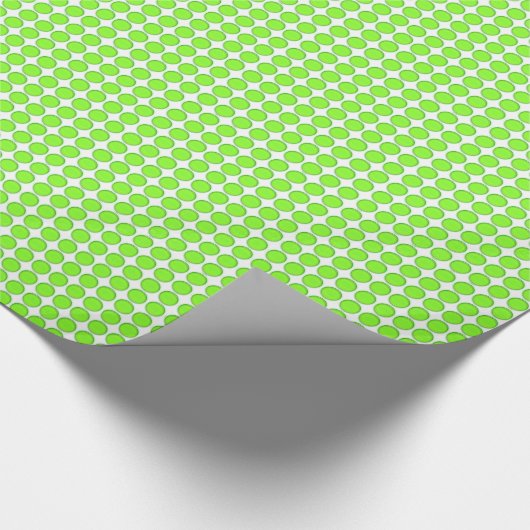 Gift Wrap - Grüne Punkte Geschenkpapier (Ecke)