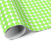 Gift Wrap - Grüne Punkte Geschenkpapier (Rolleneckpunkt)