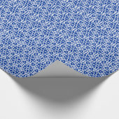 Gift Wrap - Hexagon und Bars in Blau Geschenkpapier (Ecke)