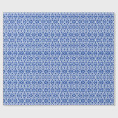 Gift Wrap - Hexagon und Bars in Blau Geschenkpapier (Flach)