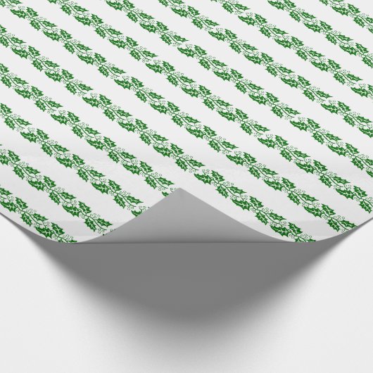 Gift Wrap - Holly-Blätter Geschenkpapier (Ecke)