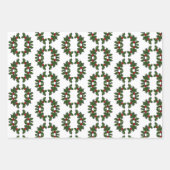 Gift Wrap - Holly-Blätter und Berries Geschenkpapier Set (Vorderseite 3)