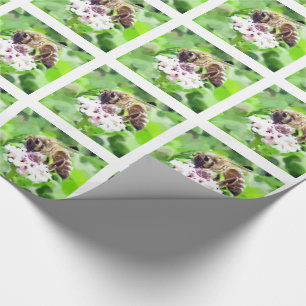 Gift Wrap - Honey Bee on Clover Geschenkpapier