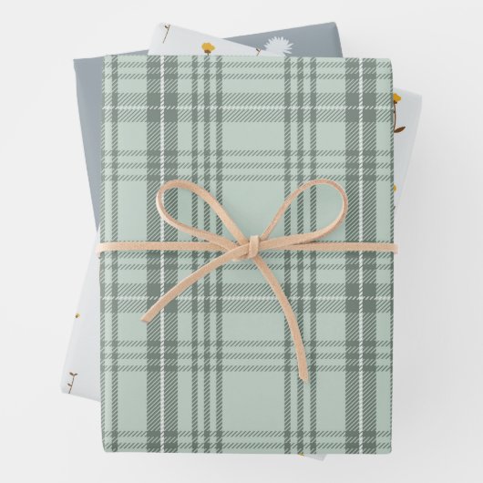 Gift Wrap in Grautönen Geschenkpapier Set (Beispiel)