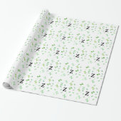 Gift Wrap - Jumbled Letters in Green Geschenkpapier (Ungerollt)