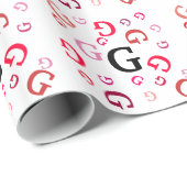 Gift Wrap - Jumbled Letters in Reds Geschenkpapier (Rolleneckpunkt)