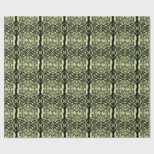 Gift Wrap - Kaleidoskopischer Baum Geschenkpapier (Flach)