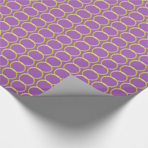 Gift Wrap - Kettenlinks - Gelb auf Lila Geschenkpapier