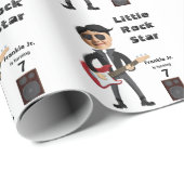 Gift Wrap Kids Guitar Birthday Geschenkpapier (Rolleneckpunkt)