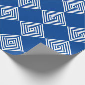 Gift Wrap - Konzentrierte weiße Diamantformen Geschenkpapier (Ecke)