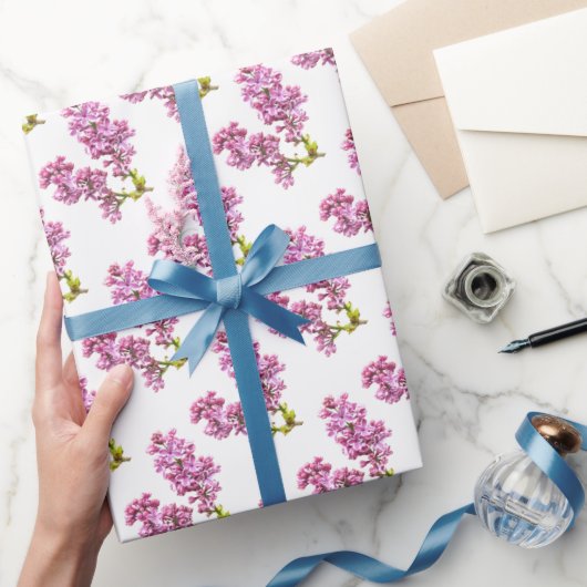 Gift Wrap - Lilac Blossoms (v.2) Geschenkpapier (Schenken)