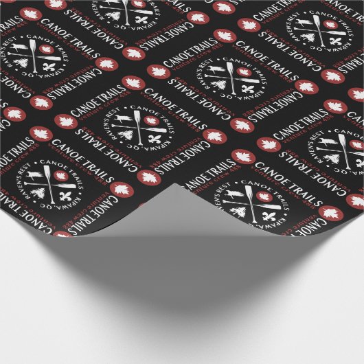 Gift Wrap mit dem Kanu-Trails Ahornleaf Geschenkpapier (Ecke)