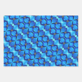 Gift Wrap Paper Blue Poppy Geschenkpapier Set (Vorderseite 3)