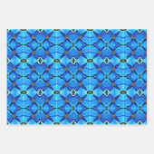 Gift Wrap Paper Blue Poppy Geschenkpapier Set (Vorderseite 2)