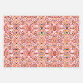 Gift Wrap Paper Peachy Pink Dahlia Geschenkpapier Set (Vorderseite 2)