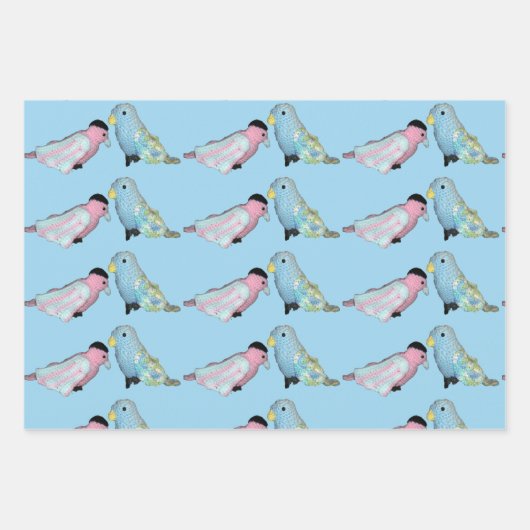 Gift Wrap - Parakeet Dolls Geschenkpapier Set (Vorderseite 3)