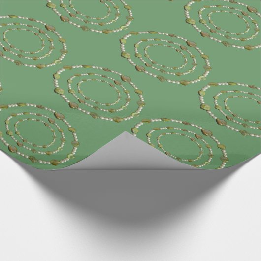 Gift Wrap - Perlen und Steine Geschenkpapier (Ecke)