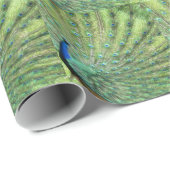 Gift Wrap - Pfau (gekachelt) Geschenkpapier (Rolleneckpunkt)