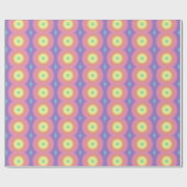 Gift Wrap - Rainbow Circles mit Blue Geschenkpapier (Flach)