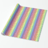 Gift Wrap - Regenbogen mit farbigen Punkten Geschenkpapier (Ungerollt)