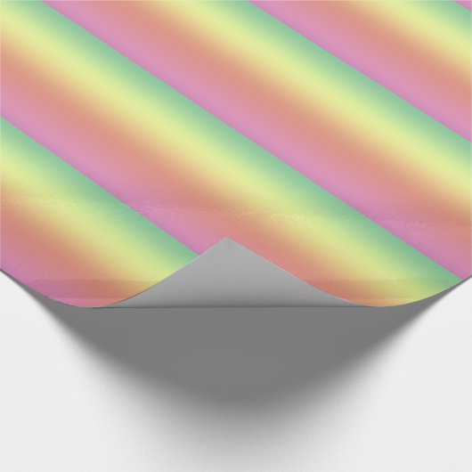 Gift Wrap - Regenbogenstreifen Geschenkpapier (Ecke)