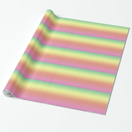 Gift Wrap - Regenbogenstreifen Geschenkpapier (Ungerollt)