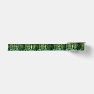 Gift Wrap Ribbon Magical Forest Green Mystery Satinband