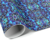Gift Wrap Roll Blue & Lila Orchias Geschenkpapier (Rolleneckpunkt)