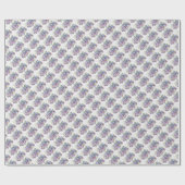Gift Wrap Roll - Lavender & Pink Flowers Geschenkpapier (Flach)