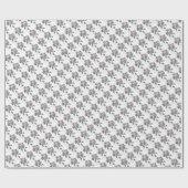 Gift Wrap Roll - Lila Stiefmütterchen - NGA Wasser Geschenkpapier (Flach)
