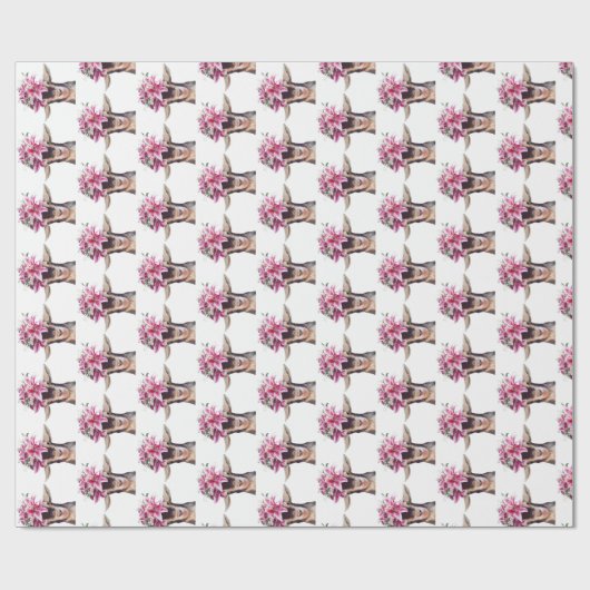 Gift Wrap Roll Lilly die Ziege Geschenkpapier (Flach)