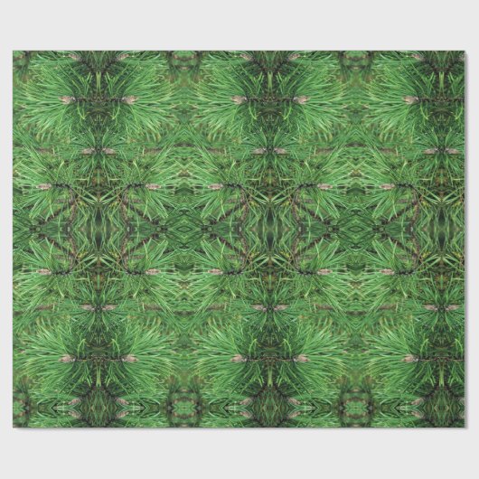 Gift Wrap Roll Pine Boughs Geschenkpapier (Flach)