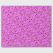 Gift Wrap Roll Pink Poinsettias Geschenkpapier (Flach)