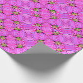 Gift Wrap Roll Pink Poinsettias Geschenkpapier (Ecke)